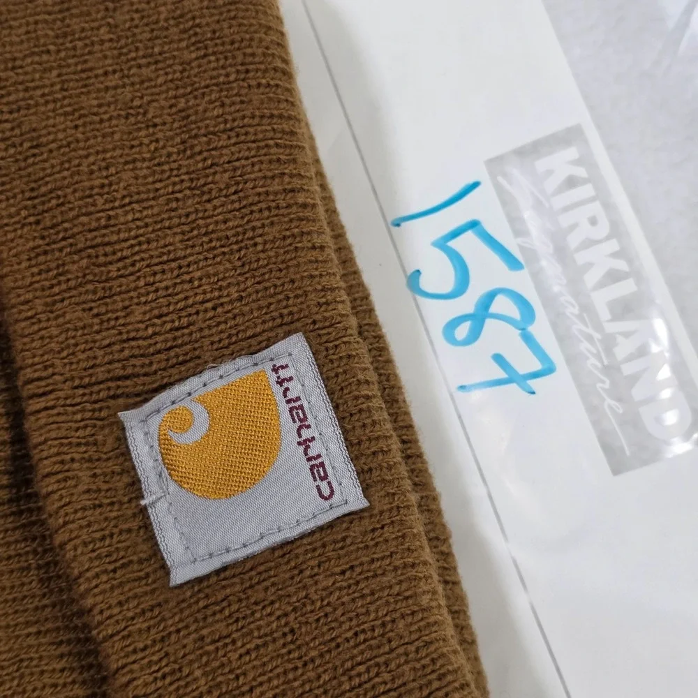 Carhartt‎ Beanie Infant Toddler One Size Most Brown Knit Winter Hat Outdoors